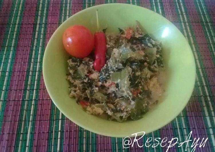 bahan dan cara membuat Urap 3K (Kecipir, Kangkung, Kemangi)