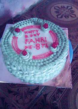 Cake ultah sederhana