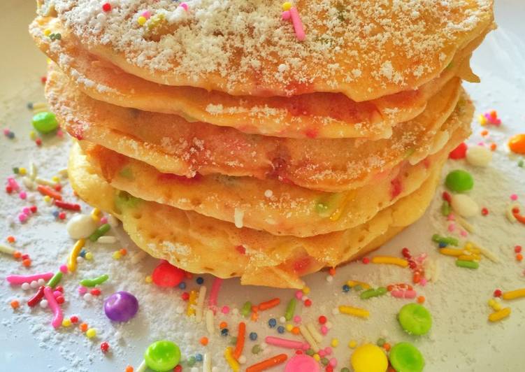 resep masakan Funfetti Pancake (#postingrame2_nomixercake)