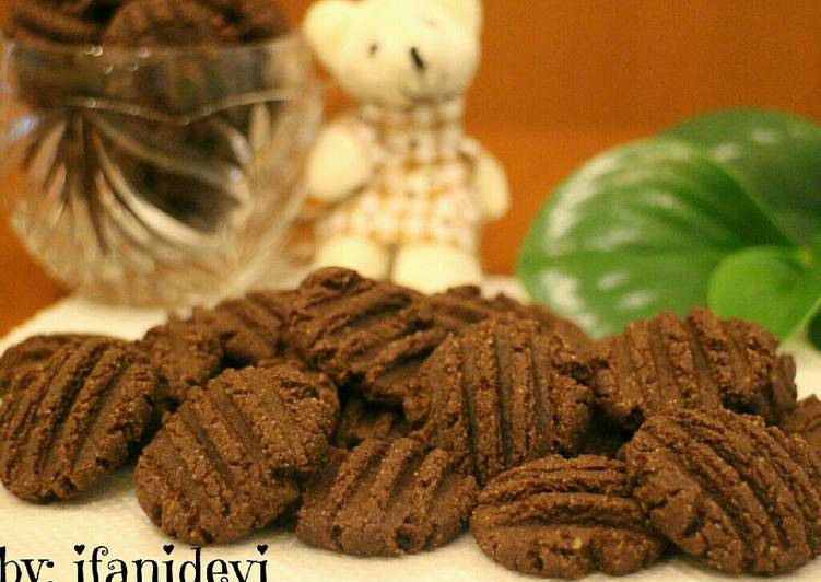 resep makanan Coklat Almond Cookies Keto