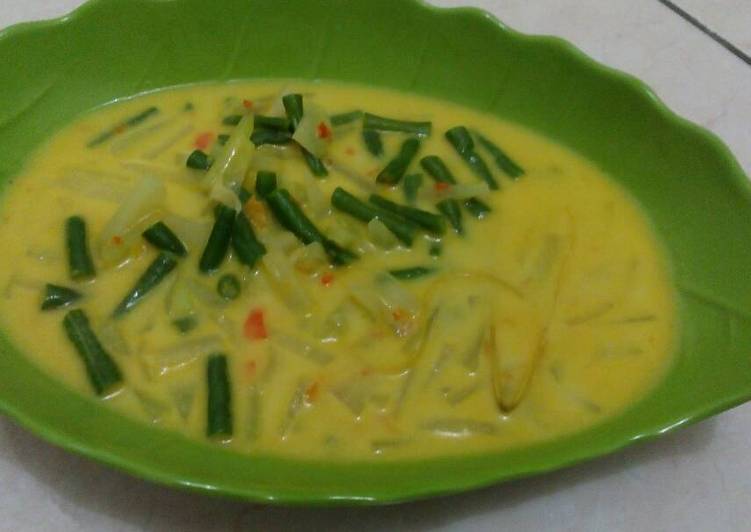 resep lengkap untuk Sayur jipang rujak pedes