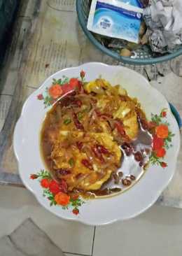 Telur ceplok saus tiram
