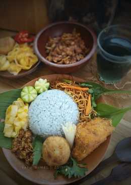 Nasi gurih biru