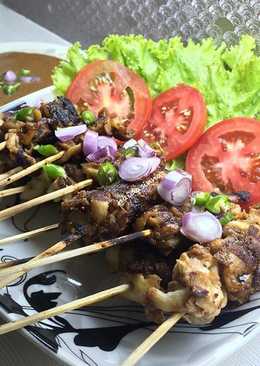 Sate jamur (menu diet)