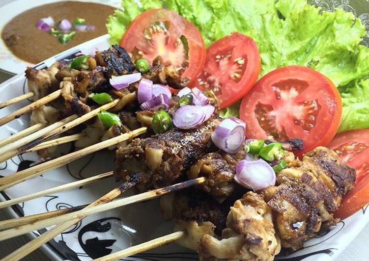 cara membuat Sate jamur (menu diet)