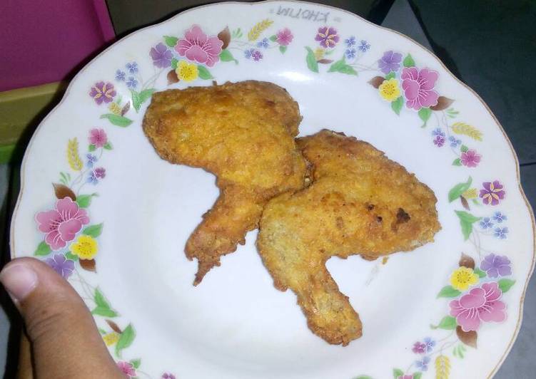 4. Sayap ayam goreng tepung simple