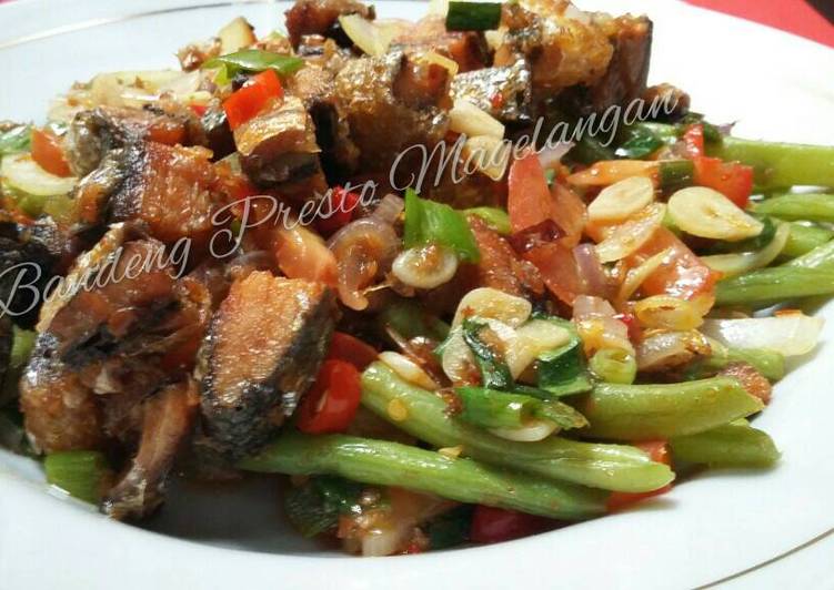 resep makanan Bandeng presto Magelangan tumis buncis pedas