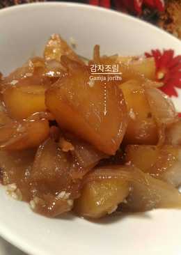 Korean braised potatoes-Gamja jorim (ê°ìžì¡°ë¦¼) #koreansidedish