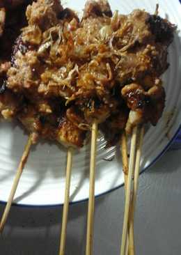 Sate ayam berbumbu