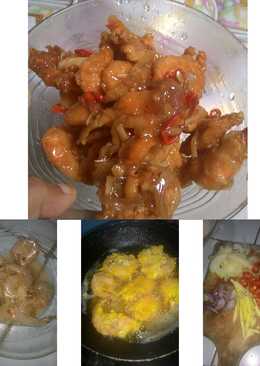 Udang tepung saus tiram