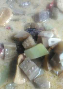 Sayur lodeh terong,labu Siam+ tahu