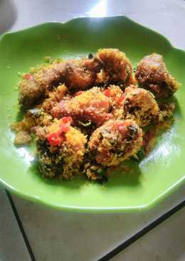 Ayam Serundeng Cabe merah