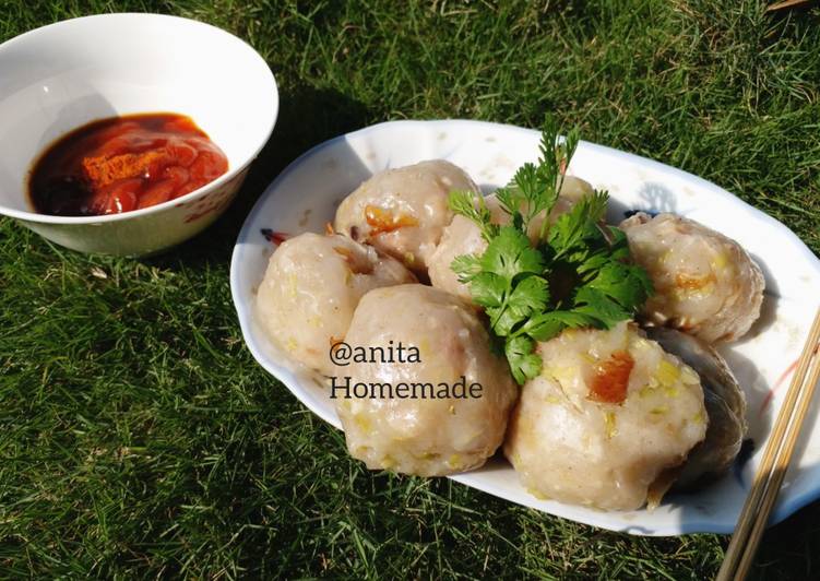 Cilok Ayam Cincang kukus enak recipe main photo