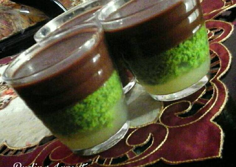 gambar untuk resep Puding Lumut Silky Coklat