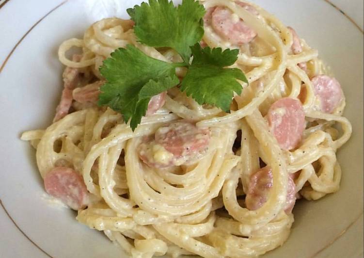 gambar untuk resep Fettucini Carbonara