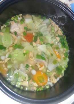 Sayur sop ricecooker