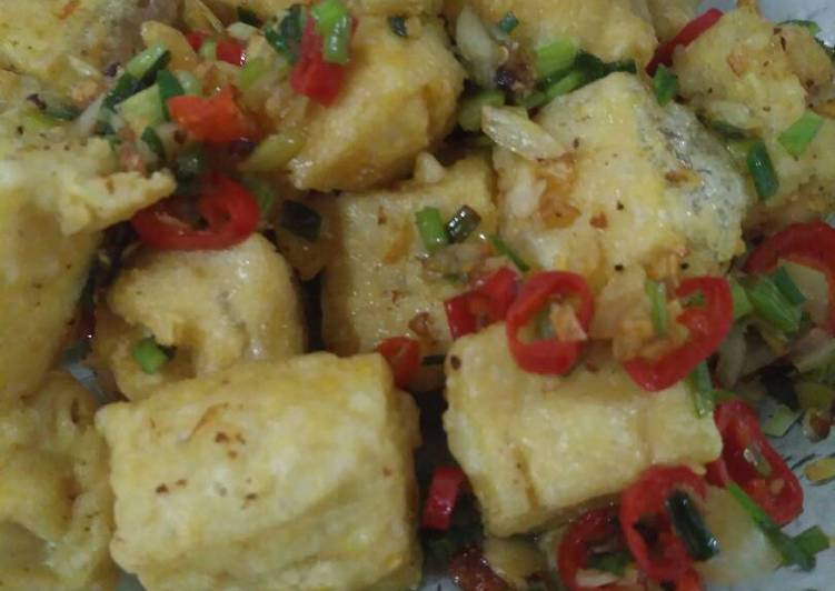 gambar untuk resep makanan Tahu crispy cabe garam