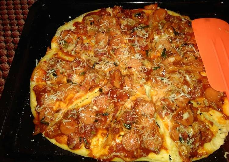 resep Pizza teflon homemade