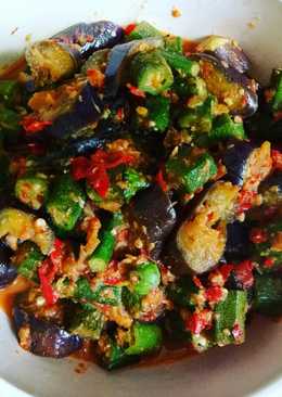 Balado Kombinasi Okra Terong