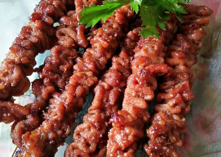 resep Sate Usus angkringan