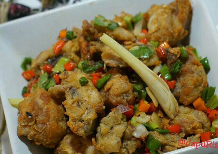 resep lengkap untuk Ayam cabe garam