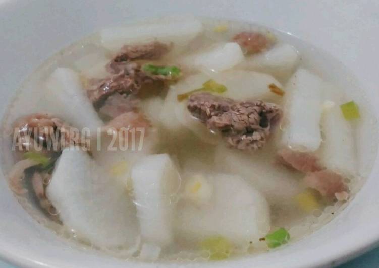 resep masakan Soegogi Muguk (Sup Lobak ala Korea)