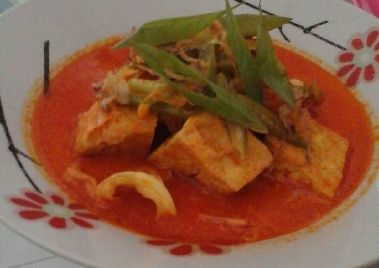 resep masakan Gulai TAKOBURI (tahu kol buncis teri)