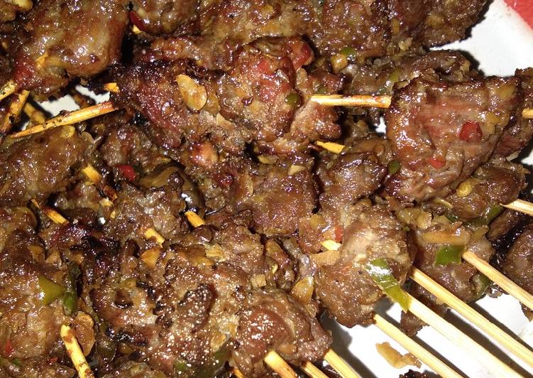 resep lengkap untuk Sate Daging Super Pedes