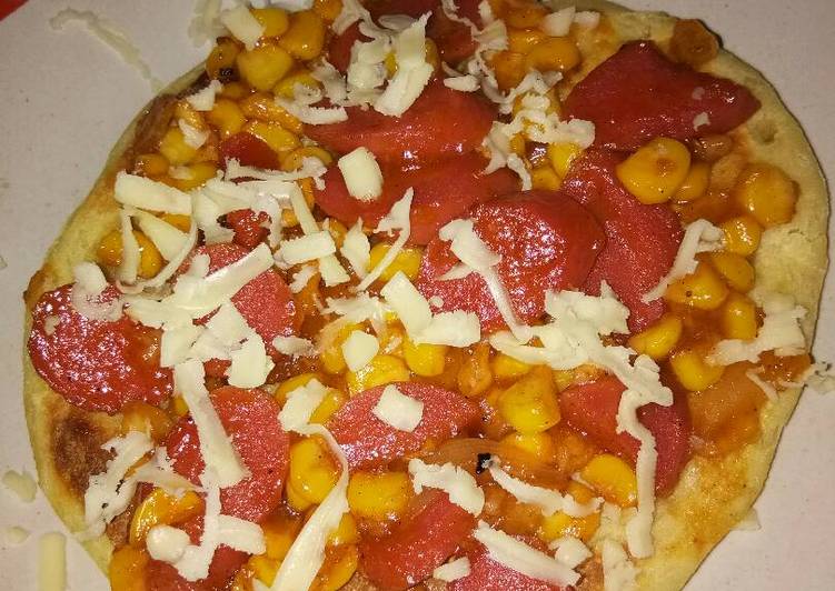 gambar untuk resep makanan Pizza teflon mini simple