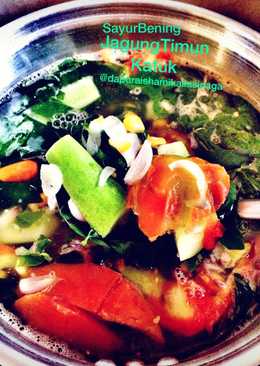 Sayur bening Timun Katuk Jagung