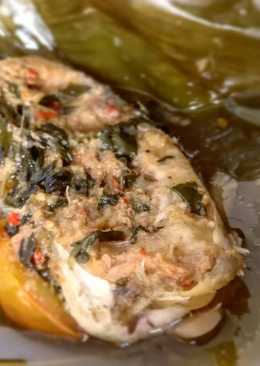 Pepes patin jamur kemangi ala bujang