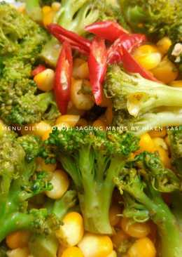 Menu diet sehat - brokoli jagung manis