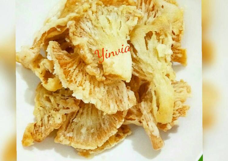 resep lengkap untuk Jamur tiram crispy