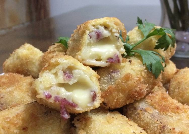 resep lengkap untuk Kroket kentang keju