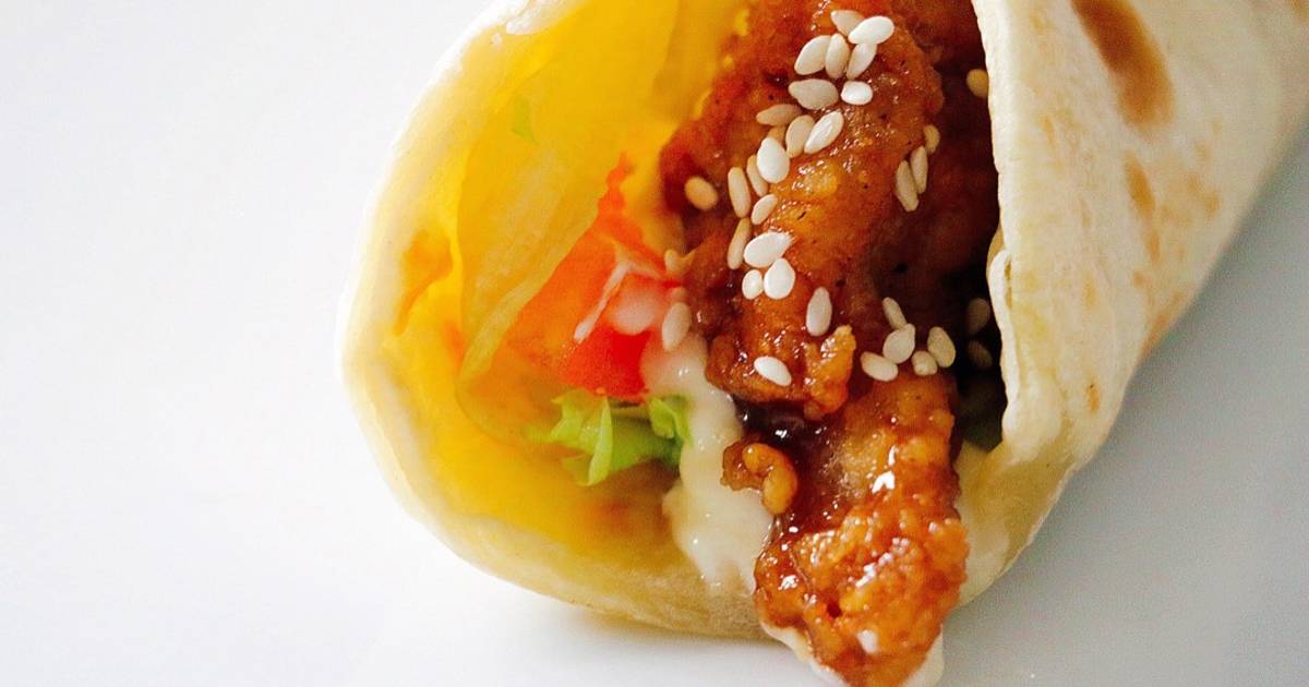 Resep Teriyaki Chicken Wraps ala Husna Hidayati