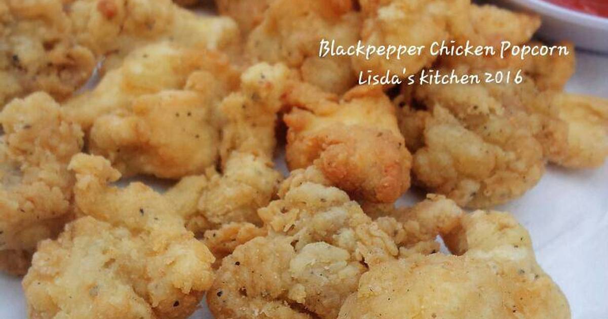 Resep Blackpepper chicken popcorn ala Lisda Trijianto