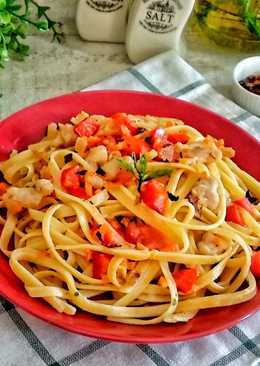 Chicken Paprika Fettuccine