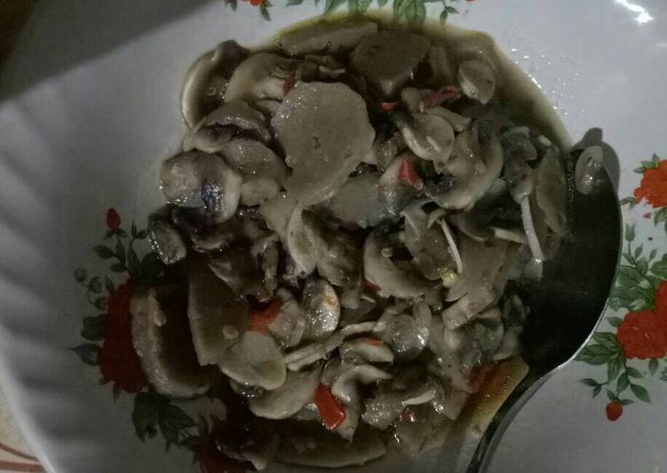 gambar untuk resep makanan Tumis Bakso Jamur Kancing