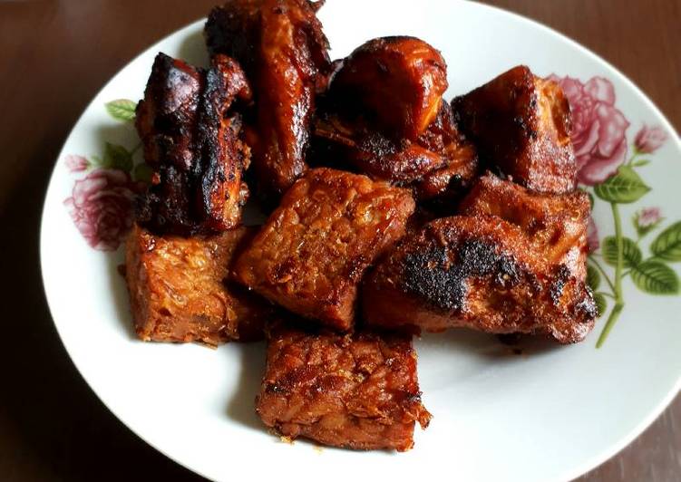 cara membuat Tempe, tahu, dan ayam bacem