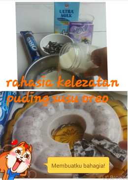 Puding susu oreo super lezat