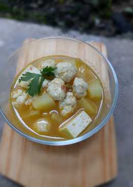 Baso ayam kentang tahu kuah wortel #mpasi1y+