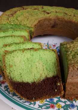 Bolu panggang pandan coklat empuk anti bantet