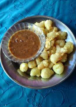 Cireng saus kacang