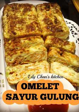 Omelet Sayur Gulung ala LC