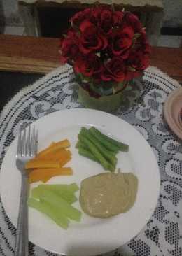 Steak vegetable saus kacang mede