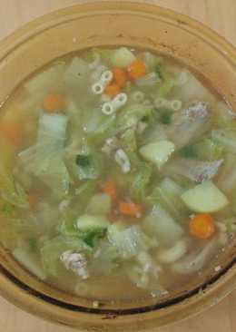 Sup Ayam Makaroni (Chicken Macaroni Soup)