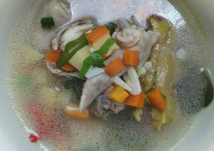 resep masakan Sup Ayam Jahe