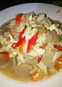 Tumis Jamur Tiram Bakso
