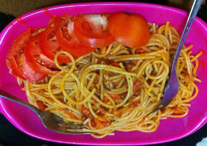  Resep  Spaghetti  pedas  oleh Dewi Ayu Cookpad