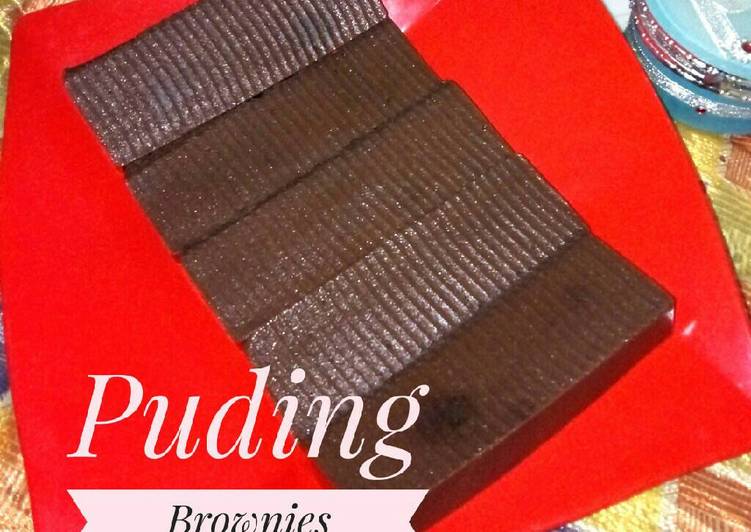 resep makanan Puding Brownies nyoklat banget